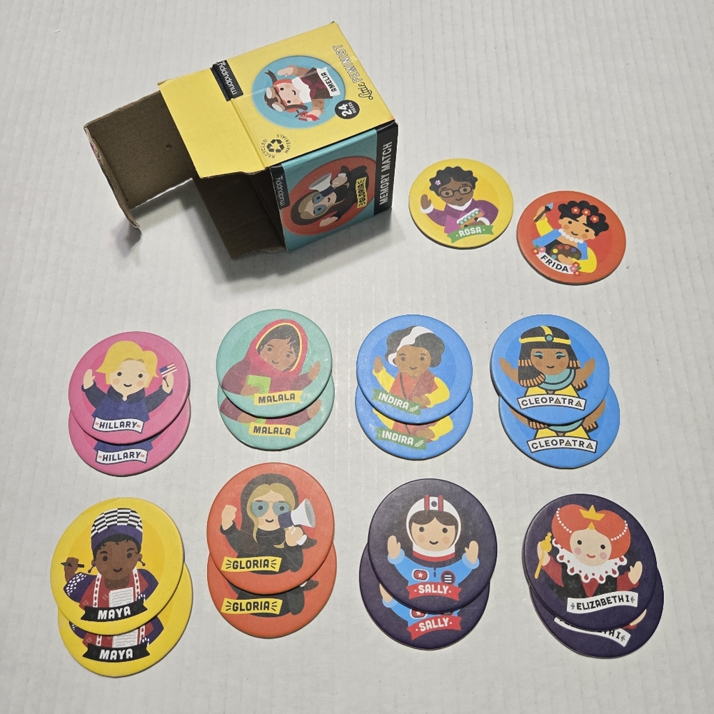 Mudpuppy Little Feminist Memory Match Puzzle, only 18 pieces